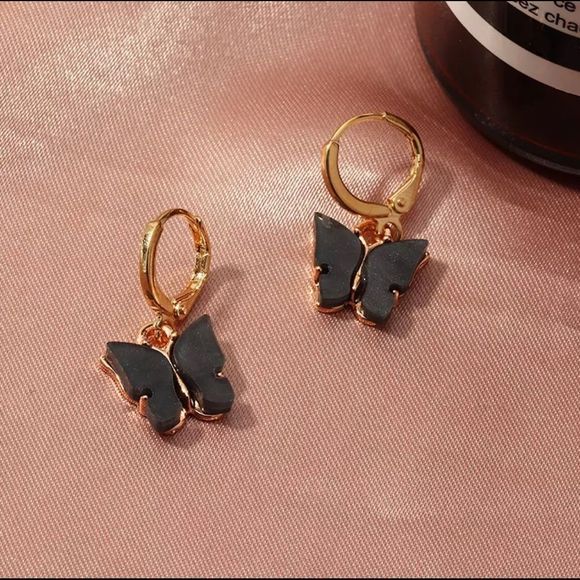 Cherie Loren Jewelry - Butterfly Huggie Earrings